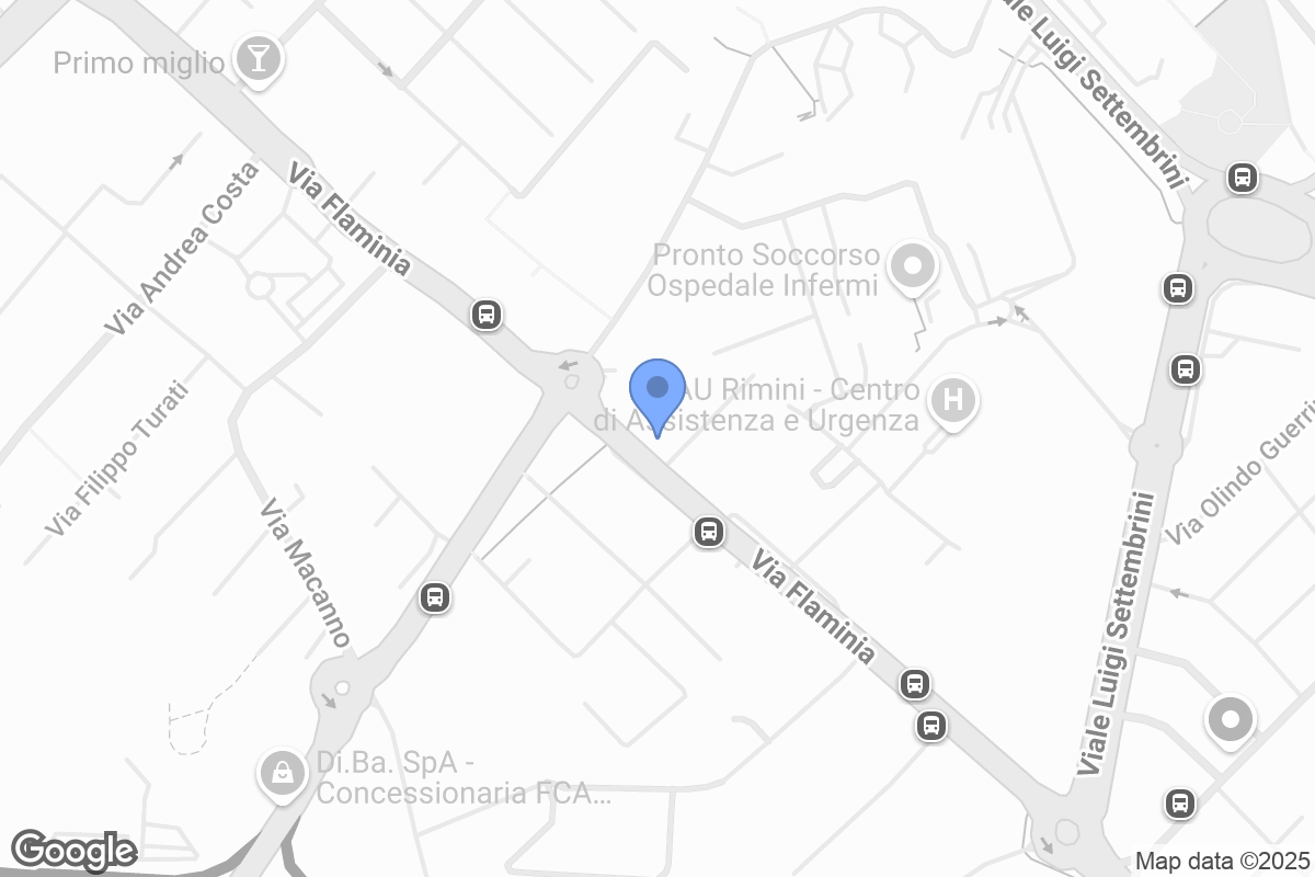 Mappa di Onoranze Funebri Humanitas, Via Flaminia, 114, 47923 Rimini RN